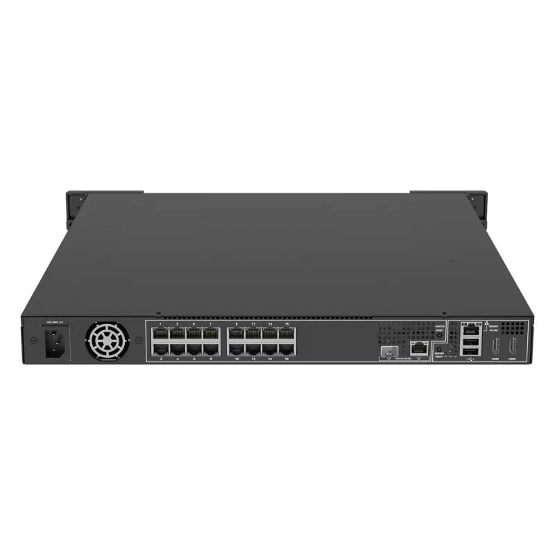 Tīkla video ierakstītājs AXIS S2216 Mk II, 16 kanāli, 4 TB HDD, 256 GB SSD, RAID 0/1/10, FIPS 140-2 L2, 1U, Melns