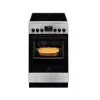 Brīvi stāvoša plīts Electrolux LKR540266X — keramikas virma, elektriskā cepeškrāsns 57 L, nerūsējošais tērauds, energoklase A, 50 cm