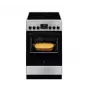Brīvi stāvoša plīts Electrolux LKR540266X — keramikas virma, elektriskā cepeškrāsns 57 L, nerūsējošais tērauds, energoklase A, 50 cm