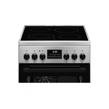 Brīvi stāvoša plīts Electrolux LKR540266X — keramikas virma, elektriskā cepeškrāsns 57 L, nerūsējošais tērauds, energoklase A, 50 cm