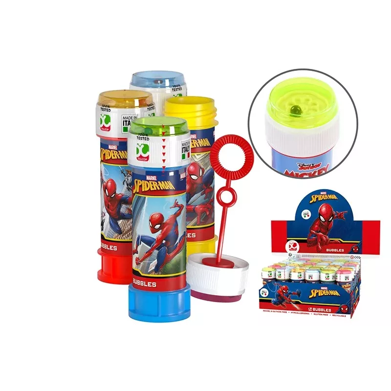 Ziepju burbuļi 60 ml Spiderman displejs 36 gab.