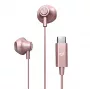 Austiņas Energy Sistem EasyPods, vadu, USB-C, rozā zelts