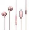 Austiņas Energy Sistem EasyPods, vadu, USB-C, rozā zelts