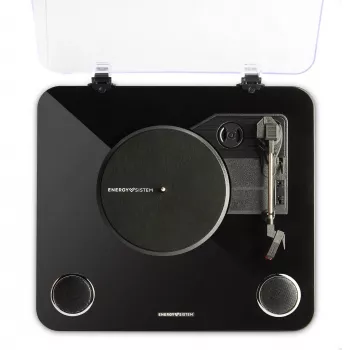 Atskaņotājs ar siksnas piedziņu Energy Sistem BlackSpin Melns Caurspīdīgs 33 45 78 RPM