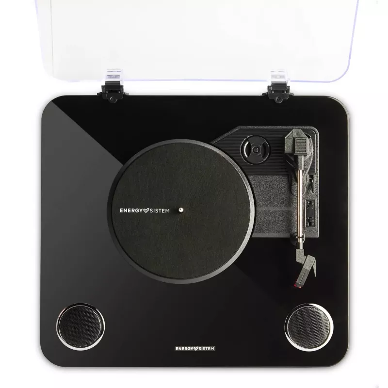 Atskaņotājs ar siksnas piedziņu Energy Sistem BlackSpin Melns Caurspīdīgs 33 45 78 RPM