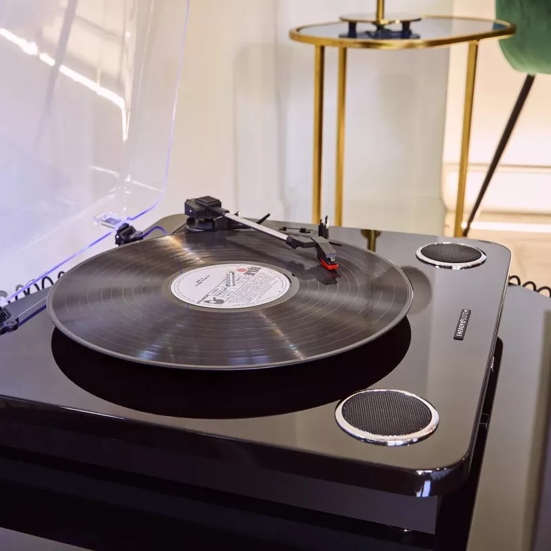 Atskaņotājs ar siksnas piedziņu Energy Sistem BlackSpin Melns Caurspīdīgs 33 45 78 RPM