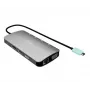 Docking stacija ITEC i-tec USB-C Metal Nano 3x displejs (DP, HDMI, VGA) ar Power Delivery 100 W, 4x USB-A, Gigabit Ethernet