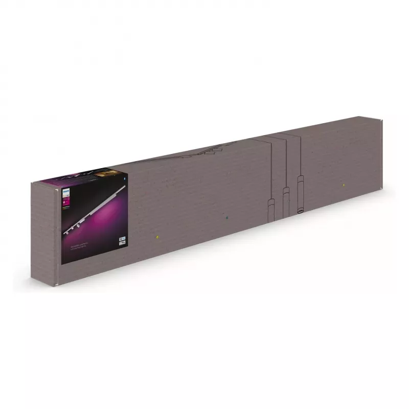 Griestu viedais apgaismojuma komplekts Philips Hue Perifo taisnais (3 regulējami prožektori, 1 gaismas josla) Bluetooth, Balts, 220–240V, 24V spuldzes