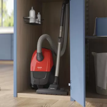 Cilindriskais putekļsūcējs Philips 1000 sērija XD1111/10, 800 W, sausā tīrīšana, putekļu maiss 3 L, HEPA, 77 dB