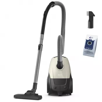 PHILIPS XD1101/10 putekļu sūcējs, 800 W, 3 L, melns/ bēšs
