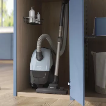 Cilindriskais putekļsūcējs Philips 2000 sērija XD1142/10 — 800 W, 3 L putekļu maiss, HEPA filtrs, sausā tīrīšana