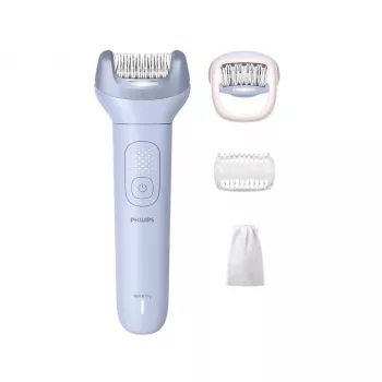Epilators Philips 8000 Series BRE708/00 — bezvadu slapjš/sauss, 32 pincetes, 2 ātrumi, zils
