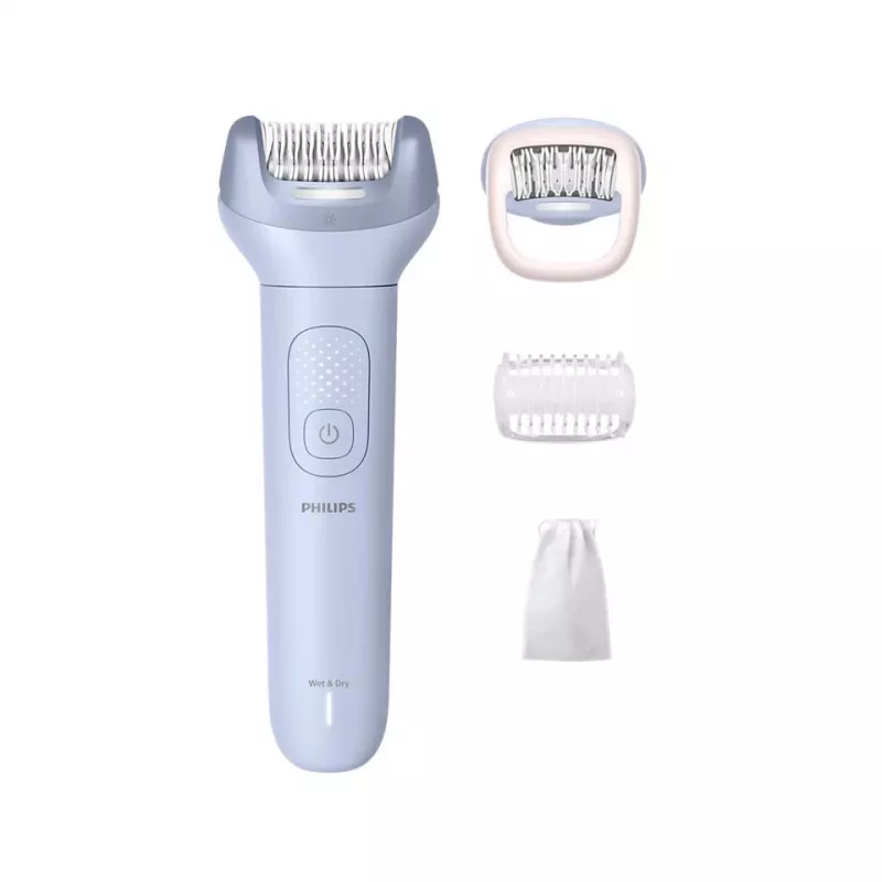 Epilators Philips 8000 Series BRE708/00 — bezvadu slapjš/sauss, 32 pincetes, 2 ātrumi, zils