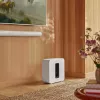 Aktīvais zemfrekvenču skaļrunis Sonos Sub 4 — D klases pastiprinātājs, AC 110–240V, 40.2×15.8×38.9 cm, Melns vai Balts