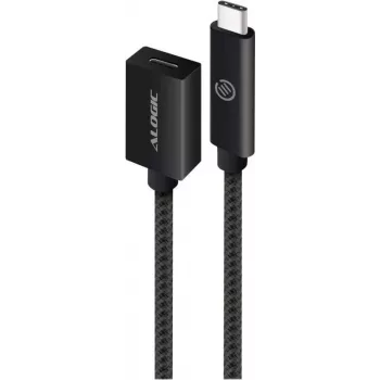 ALOGIC USB kabelis - USB-C (S) uz USB-C (T) - USB 3.1 Gen 2 - 50 cm - Melns (MU31CC-EXT-050BLK)