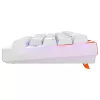 Mehāniskā spēļu tastatūra Cherry K5 Pro TMR Compact 65% AZERTY RGB Vadu Oranža Balta