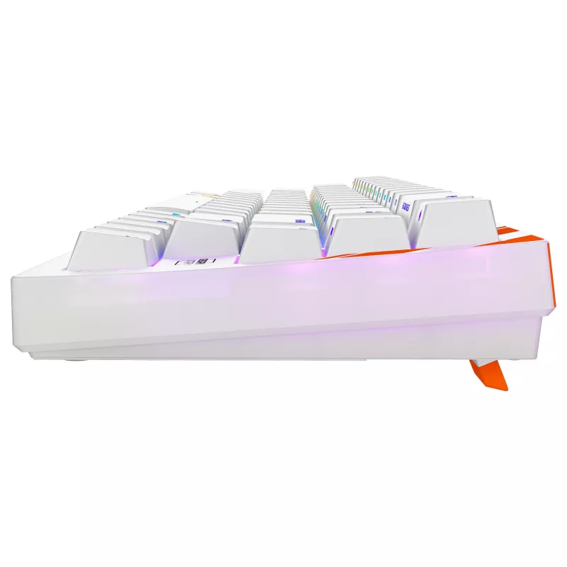 Mehāniskā spēļu tastatūra Cherry K5 Pro TMR Compact 65% AZERTY RGB Vadu Oranža Balta