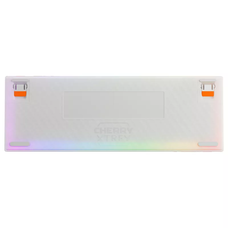 Mehāniskā spēļu tastatūra Cherry K5 Pro TMR Compact 65% AZERTY RGB Vadu Oranža Balta