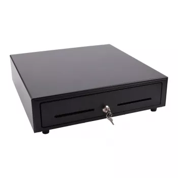 Elektroniskā naudas atvilktne Olympia LD 410A, metāla korpuss, melna, 415×410×104 mm