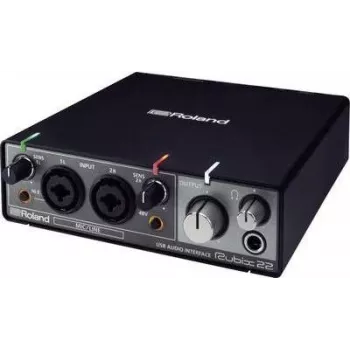 Roland Rubix22 – USB audio interfeiss, melns, 24-bit/192kHz