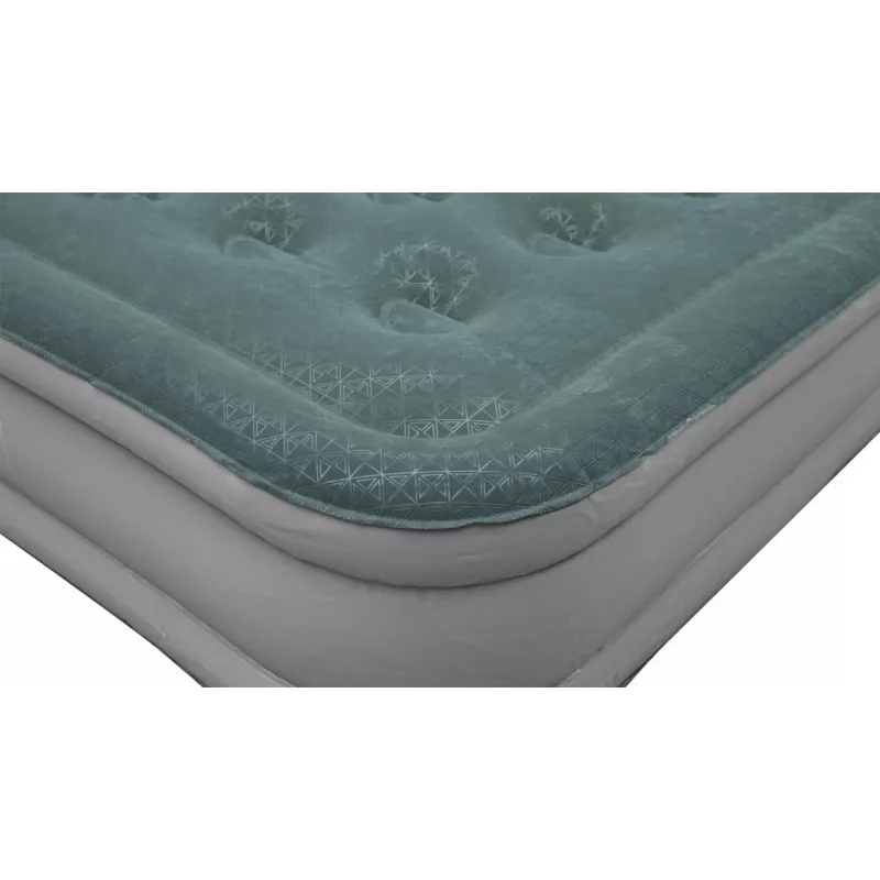 Piepūšamais matracis Outwell 400116 — PVC, 1350×2000×300 mm, Zaļš/Pelēks