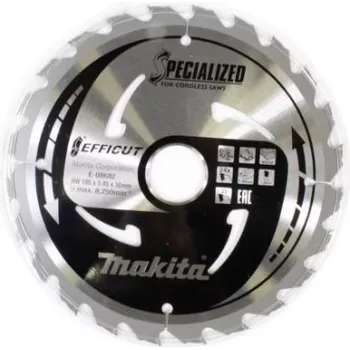 Makita Specialized EFFICUT ripzāģa asmens kokam - 185 mm - 24 zobi (E-08682)