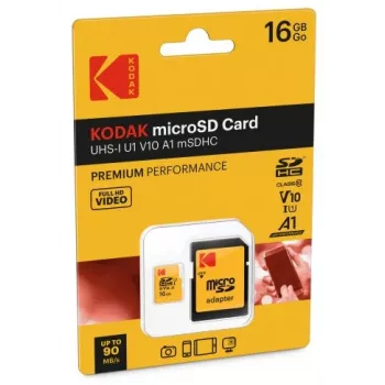 Kodak MicroSDHC 16GB UHS-I U1 V10 A1 Premium atmiņas karte