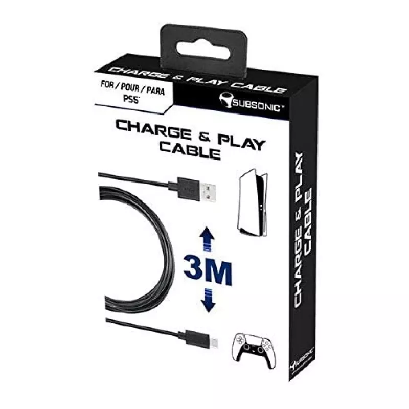 Subsonic Charge and Play kabelis PS5
