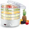 Extralink Home Liela žāvētāja sēnēm, augļiem, dārzeņiem un garšaugiem Powerful Pro 500W + 5 paplātes 27cm Balta
