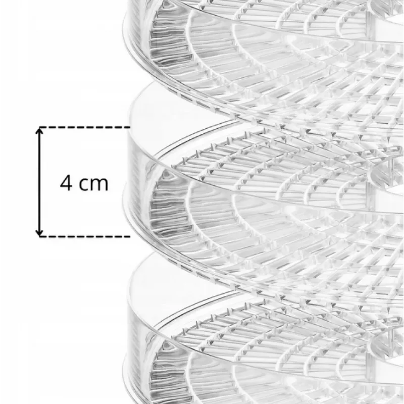 Extralink Home Liela žāvētāja sēnēm, augļiem, dārzeņiem un garšaugiem Powerful Pro 500W + 5 paplātes 27cm Balta
