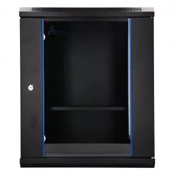 Extralink Lite 12U 530x400 sienas skapis melns ar plauktu