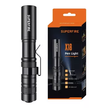 Kabatas lukturītis Superfire X18 LED 55 lm 5 W, pārnēsājams