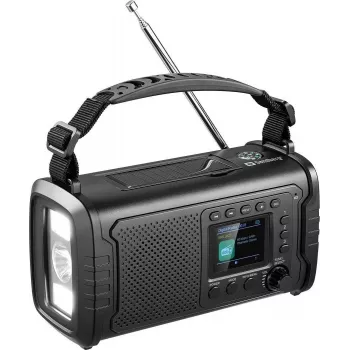 Sandberg Survivor DAB+ Radio All-in-1 20000 mAh Powerbank Melns