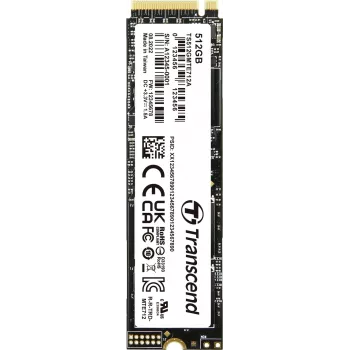Transcend MTE712A - SSD - šifrēts - 512 GB - Iekšējais - M.2 2280 (Divpusējs) - PCIe 4.0 x4 (NVMe) - 256 bitu AES - Paššifrējošs disks (SED), TCG Opal Encryption 2.0