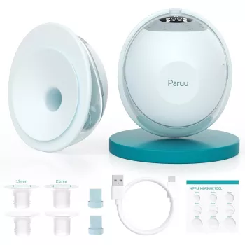 Paruu P20 HANDS-FREE Valkājams Krūts Sūknis Zaļš Dubultpaka