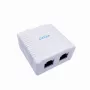 GEMBIRD Gniazdo natynkowe 2×RJ45 Cat6A FTP - sienas montāžas ekranēts tīkla outlets