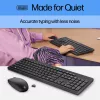 HP 230 bezvadu tastatūras un peles komplekts, pilna izmēra, RF bezvadu, membrānas, melns, pele iekļauta