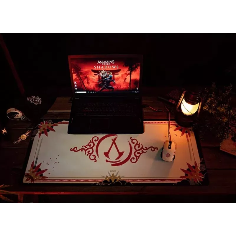 Lexip X Ubisoft - Assassin's Creed - Shadows XXL Pelikslis, Melns, Zelts, Sarkans, Balts, Attēls, Neslīdoša pamatne, Spēļu pelikslis