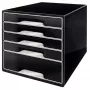 Leitz Desk Cube 5 atvilktņu kaste, melna