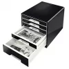 Leitz Desk Cube 5 atvilktņu kaste, melna