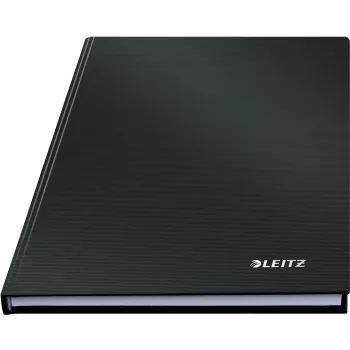Leitz Notebook Solid cietie vāki A5 līnijots 90 g 80 lapas, Melns