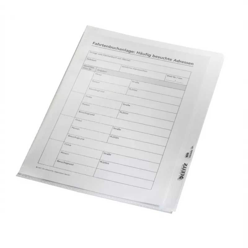 Leitz 41050000 caurspīdīgs PVC mapīte A5