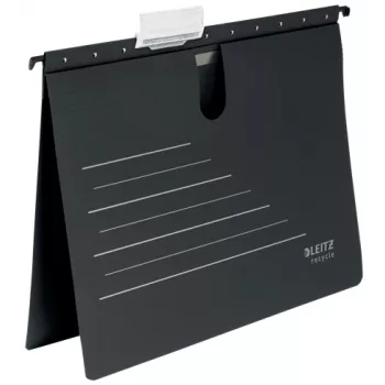 Leitz Alpha® Recycle Kartona Piekaramais Mapes, A4, Melns, Kartons, 348 mm, 2 mm, 270 mm