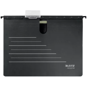 Leitz Alpha® Recycle Kartona Piekaramais Mapes, A4, Melns, Kartons, 348 mm, 2 mm, 270 mm