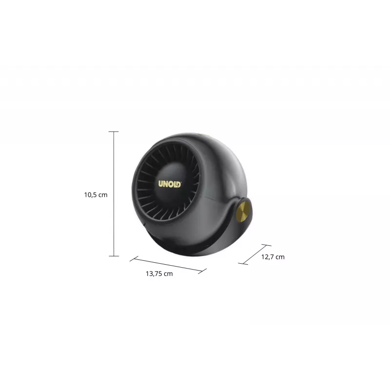 Unold Breezy Bowl 86675 kompakts personīgais ventilators, melns