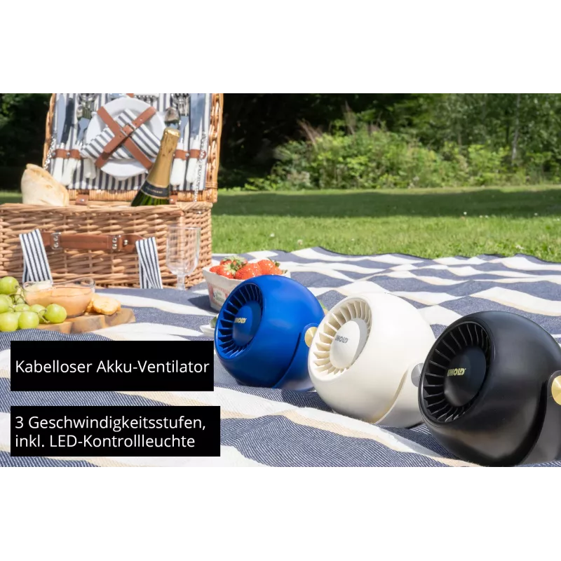 Unold Breezy Bowl 86675 kompakts personīgais ventilators, melns
