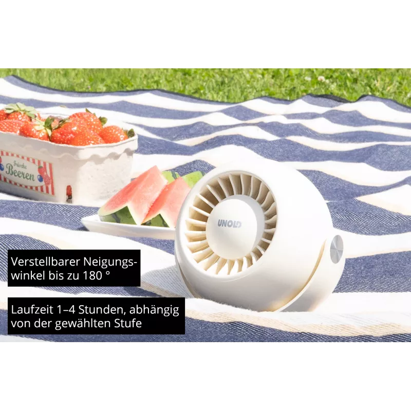 Unold Breezy Bowl 86675 kompakts personīgais ventilators, melns