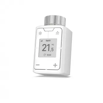 DECT 302 International baltais termostata vārsts, pogas, M30 x 1.5mm