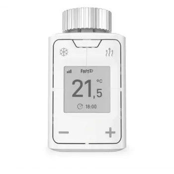 DECT 302 International baltais termostata vārsts, pogas, M30 x 1.5mm