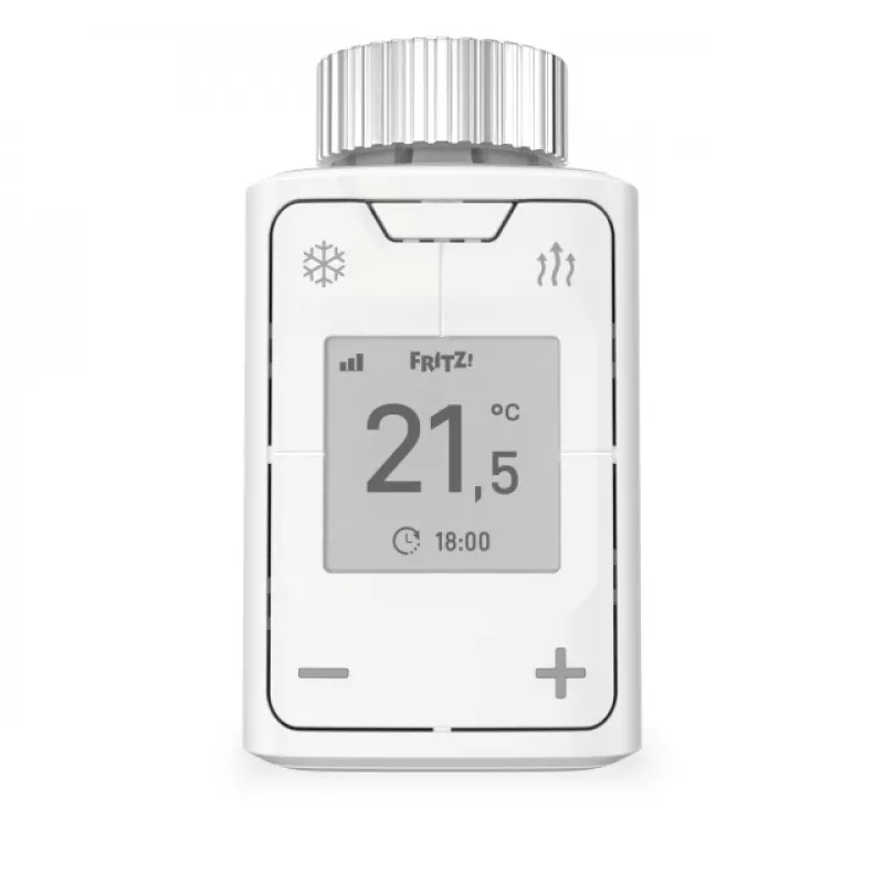 DECT 302 International baltais termostata vārsts, pogas, M30 x 1.5mm